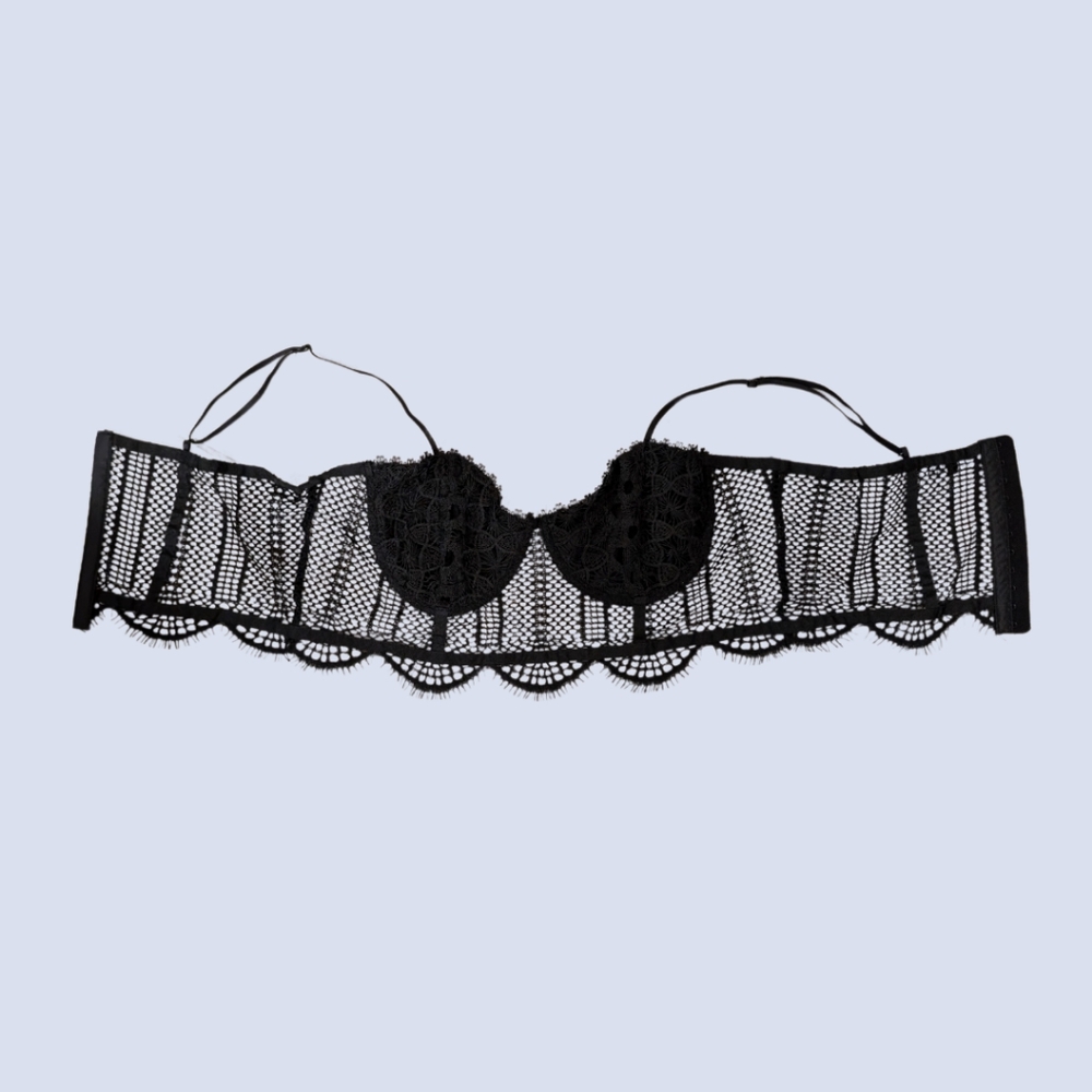 Black knit bralette S/M